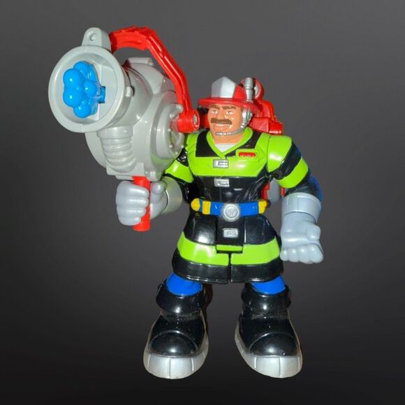 2001 Vintage Fisher Price Rescue Hero’s Fireman Billy Blaze - Picture 2 of 5